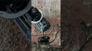 Сборка: мотора, редуктора, моста, подшипника, барабана электро трицикла.