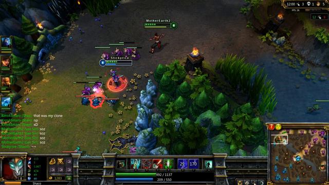 League of Legends - S2 Shaco Jungle non-commentated - Fiora patch (Nerf) смотреть онлайн