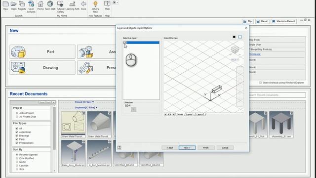 Autodesk Inventor - Importing AutoCAD Solid & Surface Models смотреть онлайн