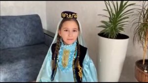 "Татар малае -Татар кызчыгы". Хасанова Регина, 6 яшь. Визитка