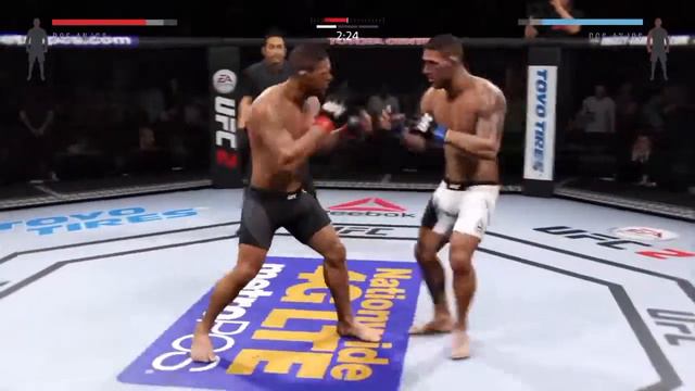 UFC 2 - Dos Anjos vs. Dos Anjos PS4 - сomeback at last seconds (камбэк на последних секундах) смотреть онлайн