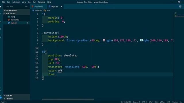 CSS Animated Gradient background | HTML and CSS | With source code смотреть онлайн