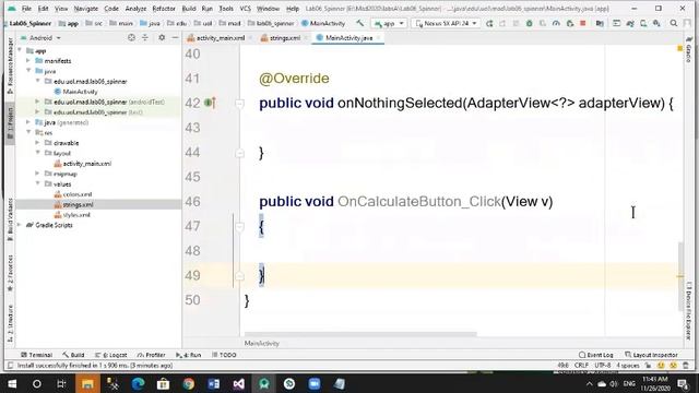 Android - Spinner widget and Array Adapter-2/2 (Mobile App Development Course) смотреть онлайн
