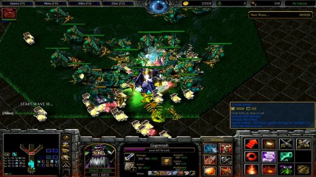 Defend the Map of Darkness Reborn with Gogonash (Pit Lord) and teammates - Warcraft III смотреть онлайн
