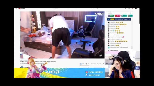 Payal Gaming laughing on Mavi's 1 million twerk ???? смотреть онлайн