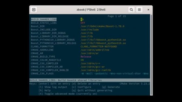 Enable Python Binding of Geant4 on Linux