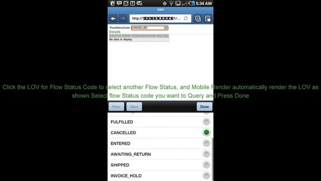 Oracle ADF Mobile Browser Application to check status of Order line. смотреть онлайн