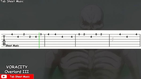 Overlord III Opening - VORACITY Guitar Tutorial