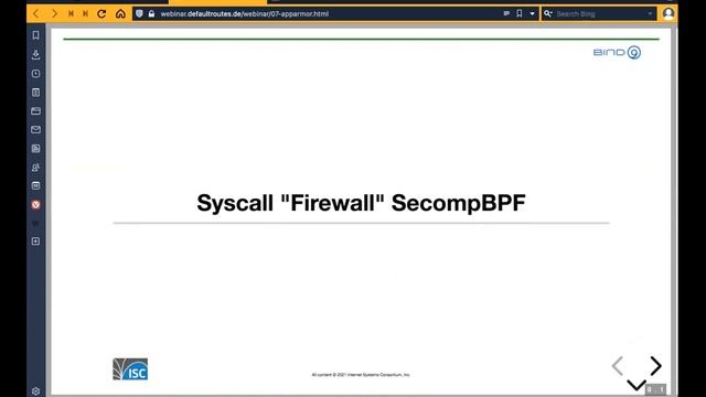 Securing BIND 9 with AppArmor/Firejail/SecompBPF смотреть онлайн