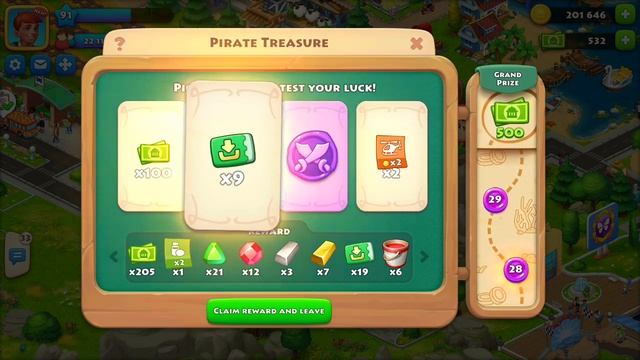Pirate treasure grand prize | Harvest festival | Township Gameplay смотреть онлайн