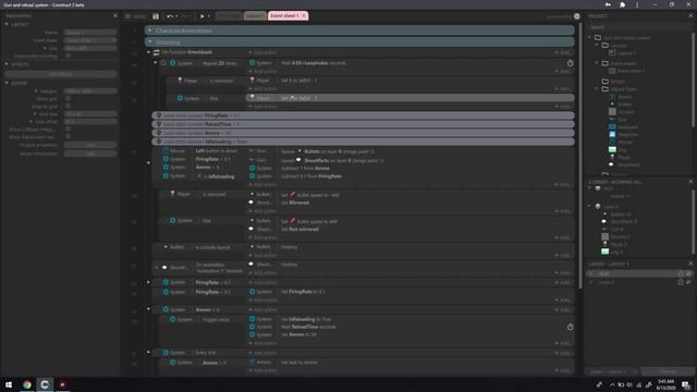 Construct 3/2 Tutorial - Gun and reloading system (Part 2 - Knockback System) смотреть онлайн