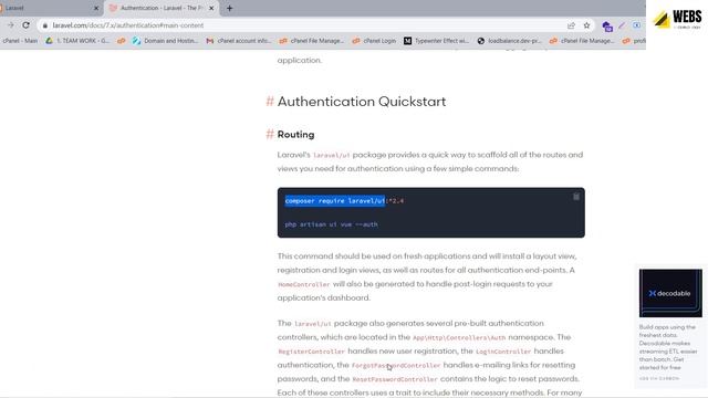 Laravel 9 Personal Portfolio Project Authentication смотреть онлайн