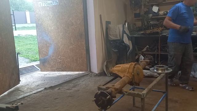 Волговские полуоси под разболтовку уаз,паралельно крашу диски. смотреть онлайн