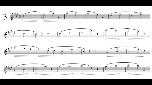 Concone 50 No.3 - Solo Baritone Saxophone смотреть онлайн