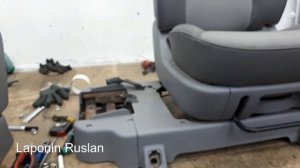 HYUNDAI GRAND STAREX. Меняю раскладушку на полноценное сидение. Change the cot to a full seat.