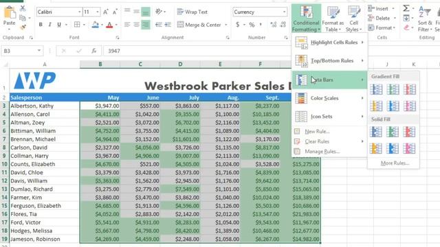 Excel 2013: Conditional Formatting смотреть онлайн