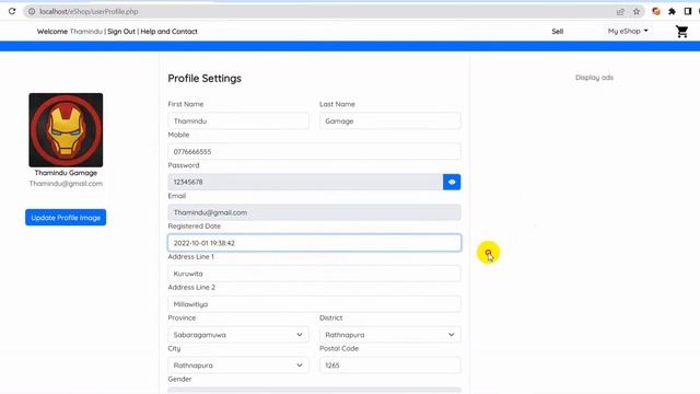 eShop Project | User Profile Updating Process (JAVA INSTITUTE FOR ADVANCED TECHNOLOGY) смотреть онлайн