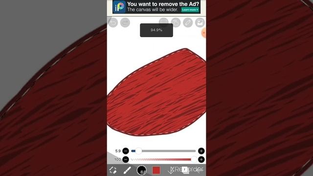как нарисовать волосы в приложении Ibis Paint