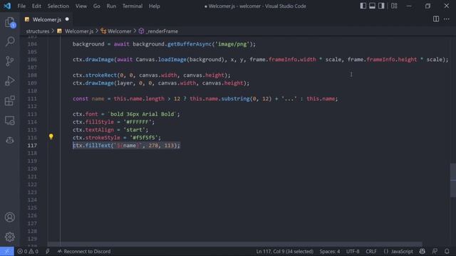 Build your own animated image welcomer using javascript ? | Discord Bot смотреть онлайн