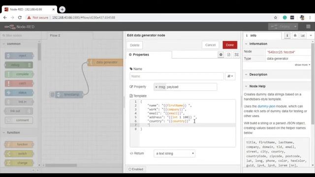 Node Red Random Data Generator | Raspberry Pi Learning | Raspberry Pi, Node-Red, IoT #13 смотреть онлайн