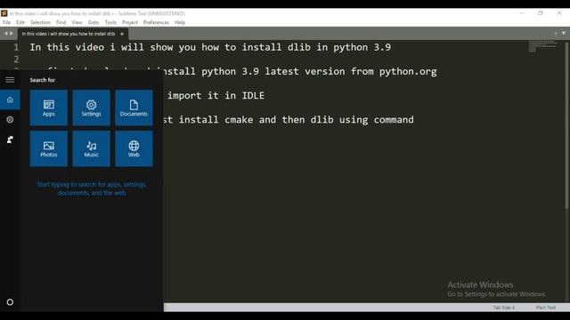 How To Install Dlib In Python 3.9 (Windows 10) | Dlib and CMake смотреть онлайн