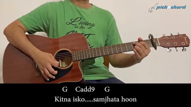 Mera Dil Bhi Kitna Pagal Hai | Guitar Chords | Saajan | Playthrough | Guitar Chords | Pickachord смотреть онлайн