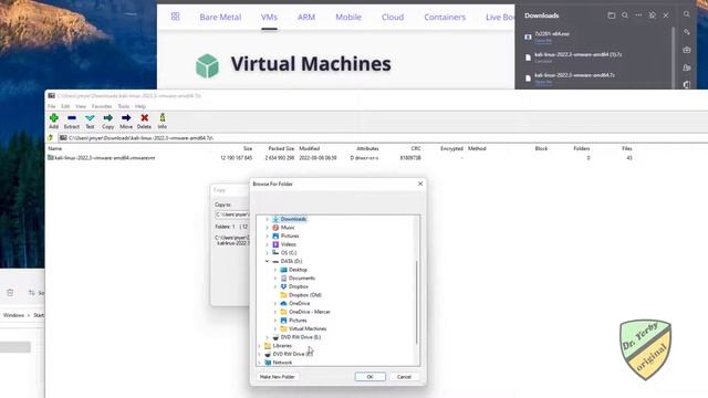 Create a Kali virtual machine using pre configured VM file смотреть онлайн