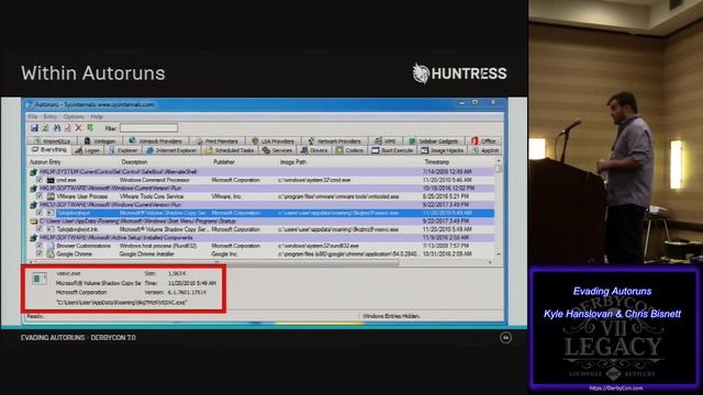 T117 Evading Autoruns Kyle Hanslovan Chris Bisnett смотреть онлайн
