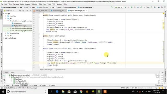 How to update records in SQLite in Android | SQLite Database in Android | Dr Vipin Classes смотреть онлайн