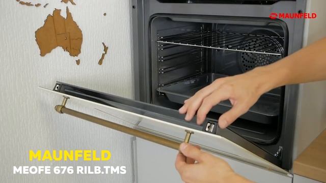 Электрический духовой шкаф MAUNFELD MEOFE 676RILB TMS слоновая кость смотреть онлайн
