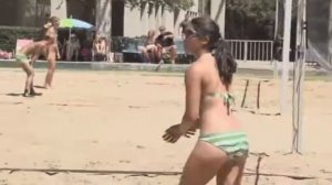 AAU Beach Volleyball, Best of the Beach, Girls U14, Beverly Hills, CA., Roxbury Park - Game 1