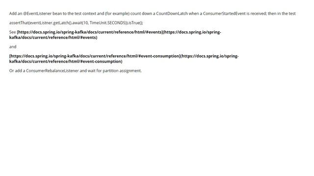 Embedded Kafka Spring test executes before embedded Kafka is ready (3 answers) смотреть онлайн