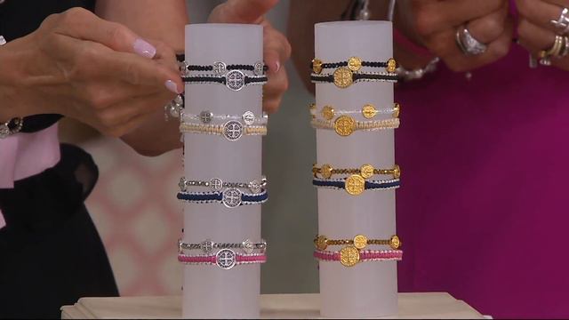 My Saint My Hero Gratitude Blessing Bracelets Set on QVC смотреть онлайн