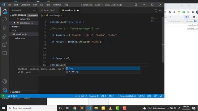 13 JS Boolean and Comparison смотреть онлайн