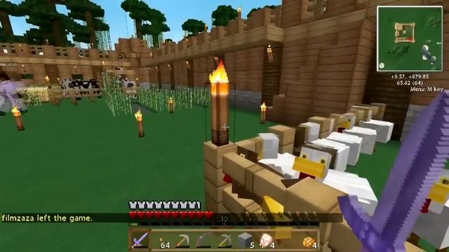 Siam Minecraft Fort Defense (26) - ซอมบี้ชายสยาม смотреть онлайн
