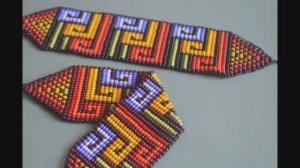 Браслет.  Плетение на станке.  Часть 1 из 2.  Бисероплетение.  Мастер класс.mp4