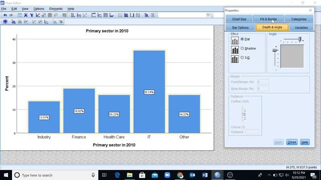 How to create percentage bar chart using SPSS смотреть онлайн