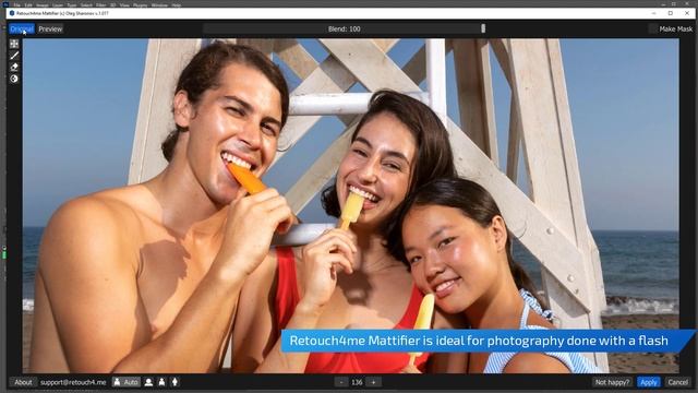 Retouch4me Mattifier: FIX SHINY AND OILY SKIN ON YOUR PHOTOS! смотреть онлайн
