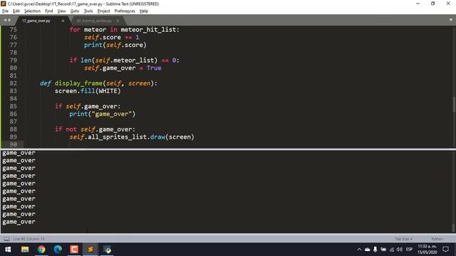 Curso de pygame 2020: Implementando Game Over смотреть онлайн