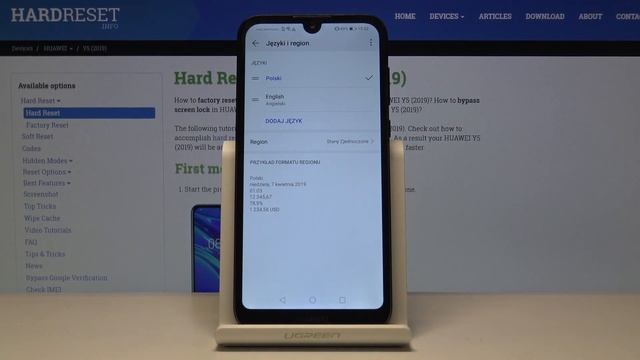 How to Get Access into Language Settings in HUAWEI Y5 2019 - Change Language смотреть онлайн
