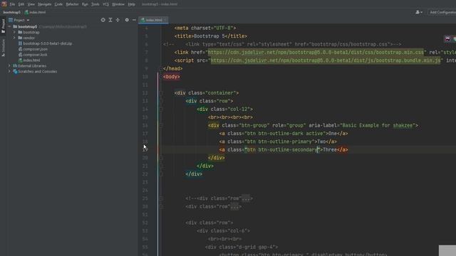 Button groups in bootstrap 5 | Button groups not working bootstrap 5 | Create Button groups смотреть онлайн