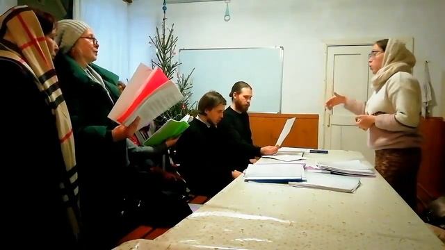 Поем колядку "Ночь тиха над Палестиной..." Архивное видео. смотреть онлайн