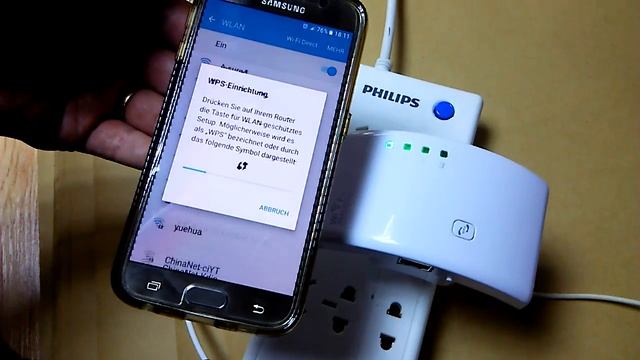 Wifi Repeater WPS Function (Press And Hold 