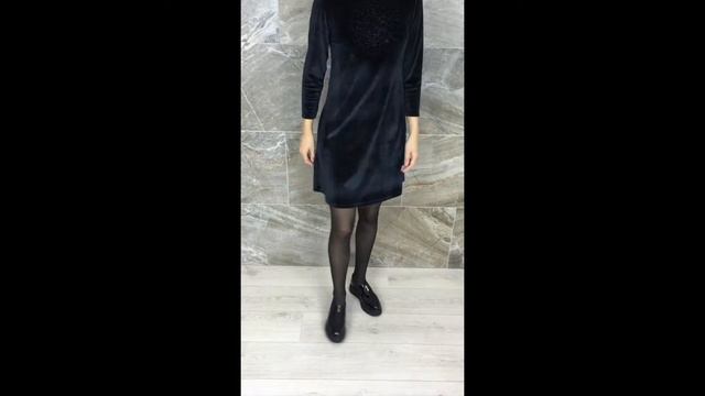 Dress "Black Velvet Flower" смотреть онлайн