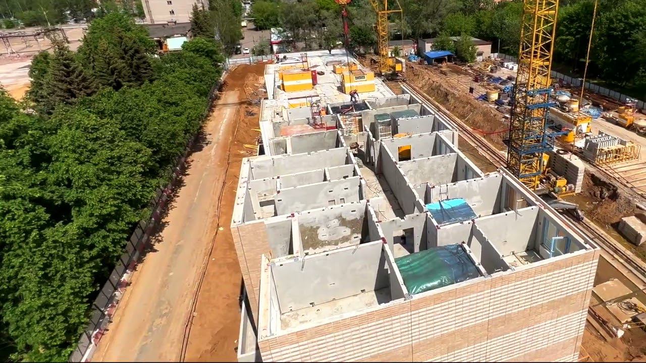 Ход строительства ЖК Первый Шереметьевский, июнь 2023 смотреть онлайн
