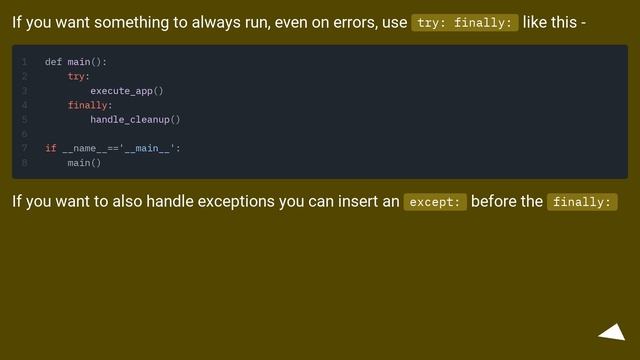 Doing Something Before Program Exit