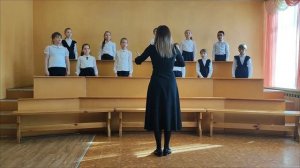 Муз. и сл. З. Роот. «Наша Россия прекрасна». Хор 2 класса, рук. Попова Е. А  конц.  Казарян С. Г.