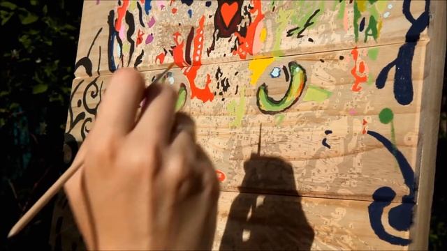 Рисуем картину по номерам по дереву (картина и кисти от "Планеты Картин") смотреть онлайн