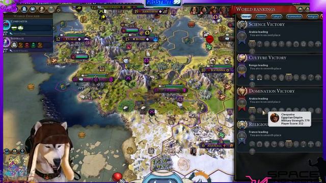 Sid Meier's Civilization VI Moving up in the World!! Stream Part 5 (Part 26) смотреть онлайн