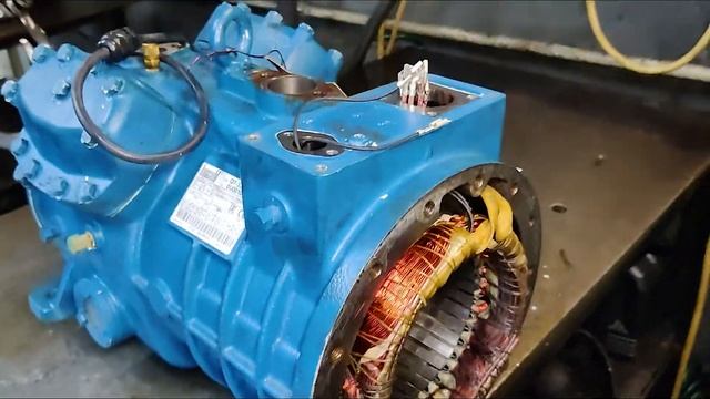 Frascold Q7-33Y - Испытание после перемотки, ремонта плит, замены втулок смотреть онлайн